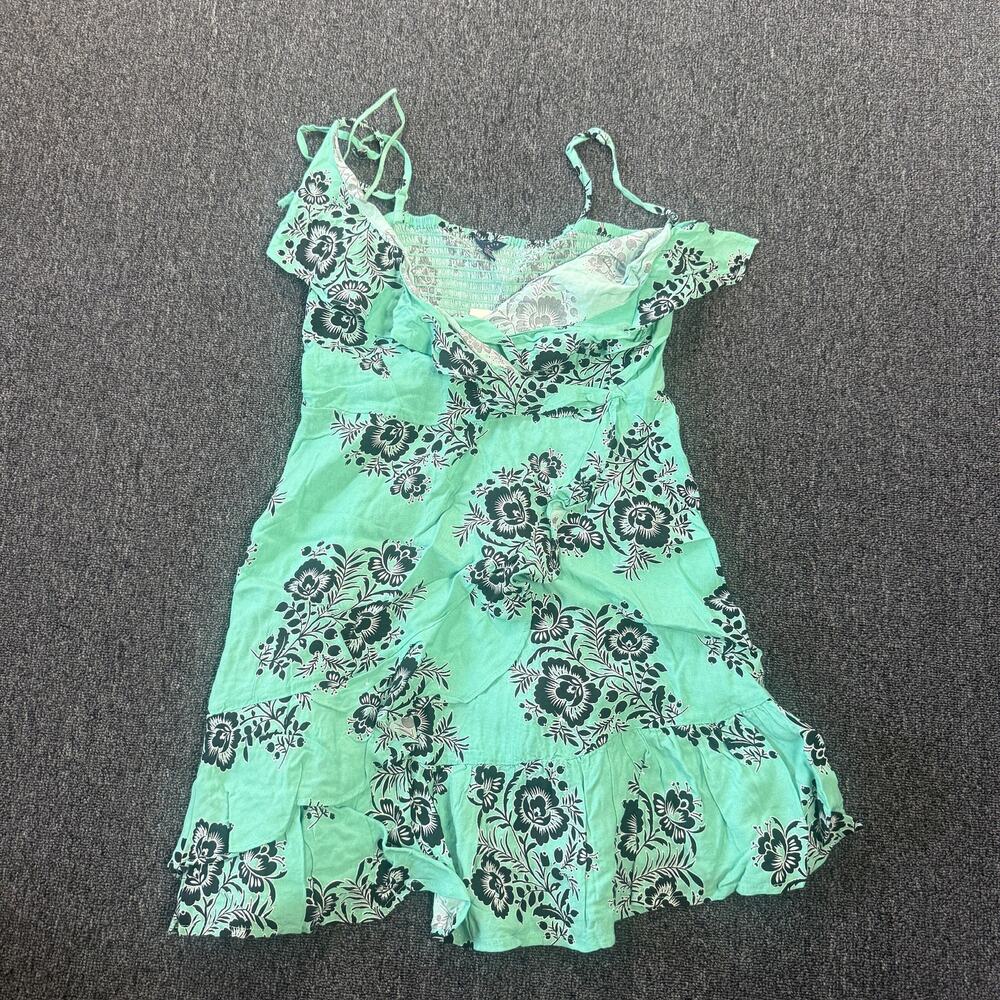 Vintage Y2k Aeropostale Green Beach Cami Tank Mini Summer Dress Women's Smalll